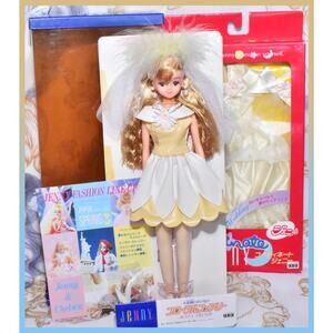 Vtg Takara Japan Trendy JENNY Fashion Doll Fairy Wedding Dress 11" Barbie Licca